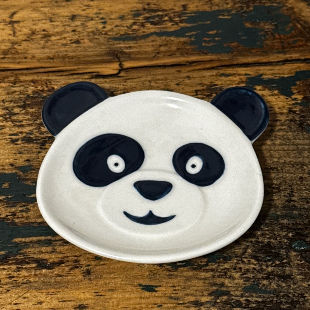 Panda Face Ceramic Trinket Dish